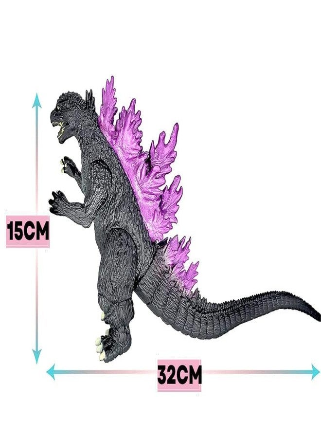 FUNFOB Dinosaur Figure Width-32cm Jumbo Dinosaur Toy Realistic Dinosaur Action Figure Educational Wild Animal Toys for Boys & Girls | God-Zilla Medium Purple Dino - Image 2